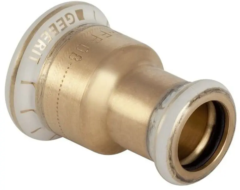 Geberit Mapress, Verloopsok, recht, 1-delig, brons, met CIIR afdichtring, 15mm x 12mm (persmof x persmof) Koop Vandaag