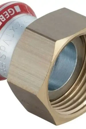 Shop Nu Geberit Mapress, Vlakke koppeling, recht, 2-delig, C-staal, met CIIR afdichtring, 42mm x G2" (persmof x wartelmoer)
