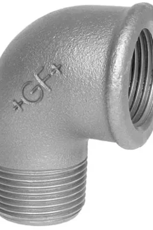 Georg Fisher 092 knie 90gr 1 1/2" (binnendraad x buitendraad) gegalvaniseerd FM Koop Vandaag
