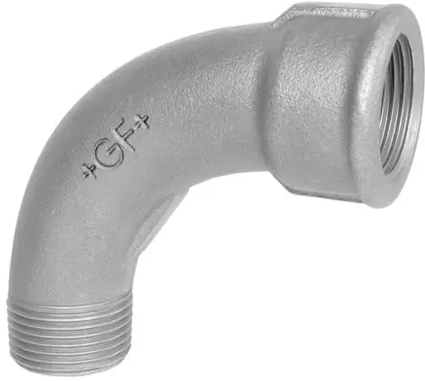 GF 001 bocht 90gr 3/4" (binnendraad x buitendraad) zwart FM Exclusieve Aanbieding