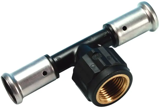 Beste Prijs Henco T-stuk, 26mm x 3/4" x 26mm kunststof (pers x binnendraad x pers)