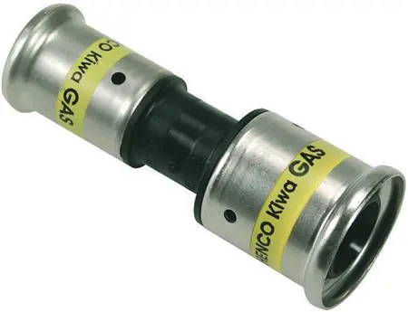 Henco, Verloopstuk, GAS, 40 x 26mm (pers x pers), 3mm wanddikte, max 10 bar Uitverkoop