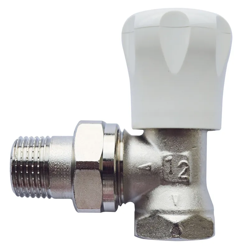 Herz GP handbediende radiatorkraan 1/2" Haaks Hoge Kwaliteit