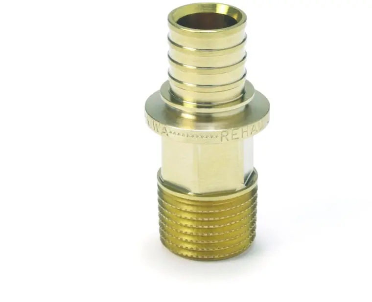 Koopje Rehau overgang SDR 11 met buitendraad 40 x 3,7 - R 1 1/4 messing 36 steekmaat (voor Fusapex) 11691111001