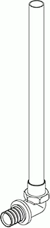 Koop Online Rehau Rautitan LX overgangskoppeling 16mm x 12mm koper buis vernikkeld 100mm 11681801001