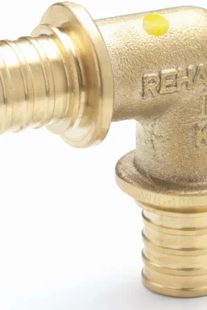 Bestel Nu Rehau Rautitan LX+Gfitting messing knie, 25 x 25mm (schuif x schuif)