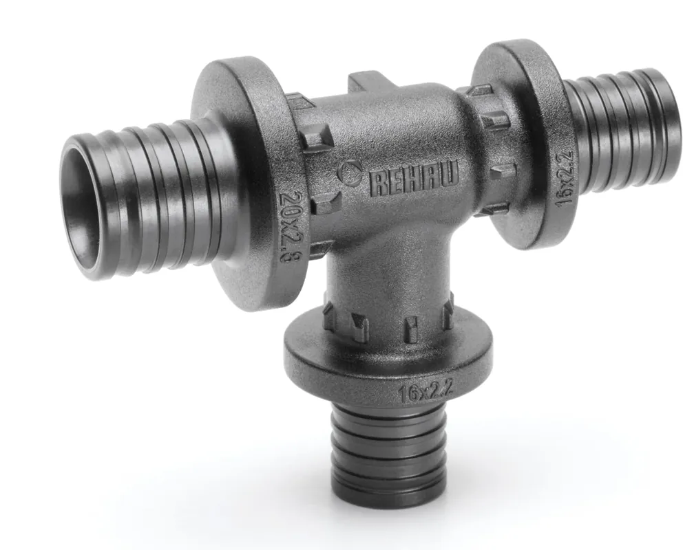 Rehau Rautitan fitting t-stuk 25x25x16mm schuifeind 11600721001 Lage Kosten
