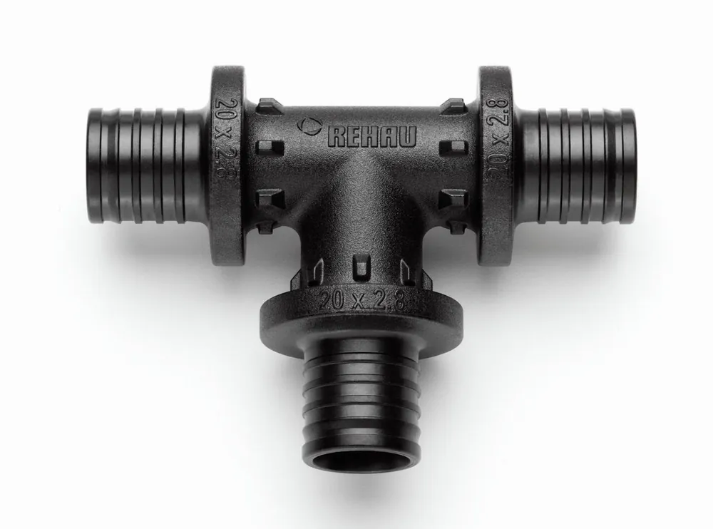 Shop Nu Rehau Rautitan PX fitting kunststof T-stuk 16 x 16 x 16mm (schuif x schuif x schuif) 11600311001