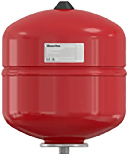 Direct Beschikbaar Solar Plus Baseflex expansievat, 18l, voordruk 1bar, einddruk 6bar, max 70°C continu, hxØ 365x286mm, rood