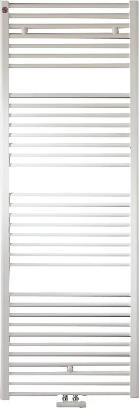 Beperkte Voorraad Solar Plus handdoekradiator, afgifte 900W,aansluitingen 6, hxl 1742x600mm, wit RAL9016