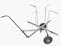Thermrad afrolwagen, 750mm diameter, 940mm hoogte, haspelwagen, vloerverwarmingswagen, slangenwagen Populair