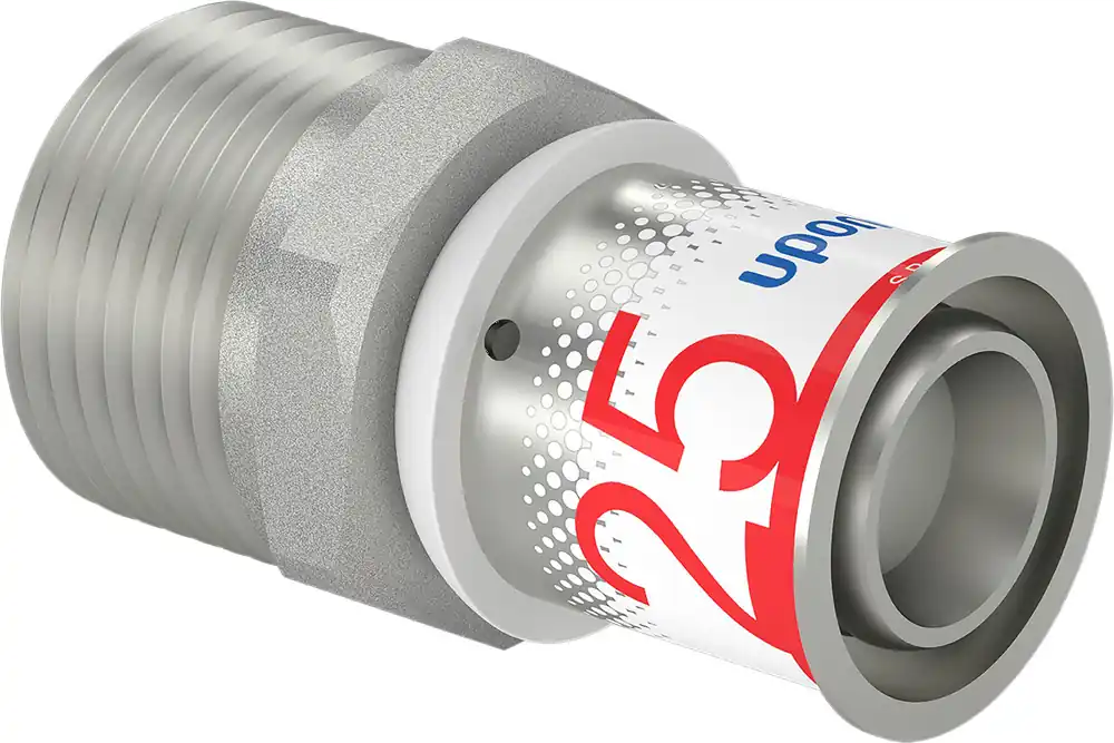Uponor S-Press Plus pers puntstuk 25mmx1"bu 1070508 Korting