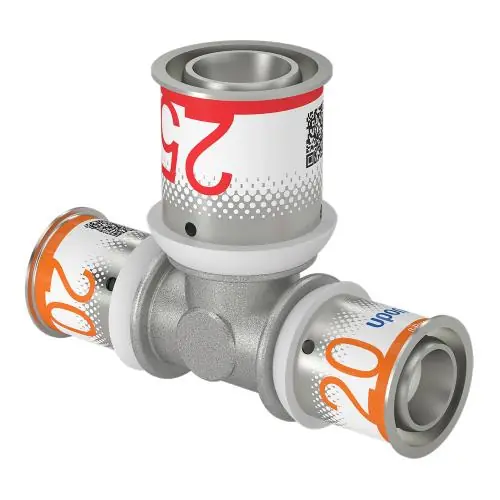 Speciale Aanbieding Uponor S-Press Plus pers T-stuk verlopend 20x25x20mm 1070571