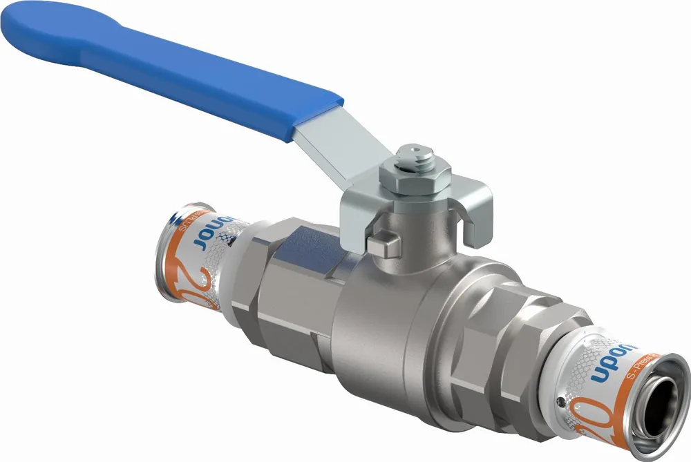 Uponor S-Press Plus kogelkraan met hendel 20mm 1046604 Finale Uitverkoop