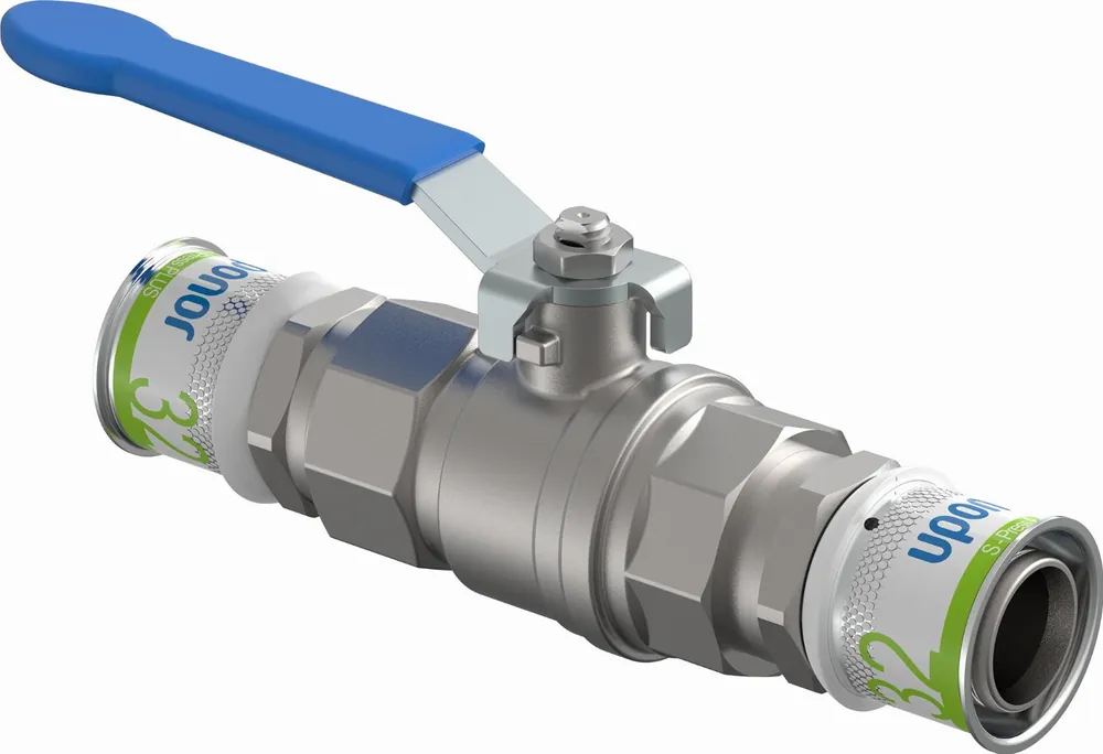 Speciale Aanbieding Uponor S-Press Plus kogelkraan met hendel 32mm 1046606