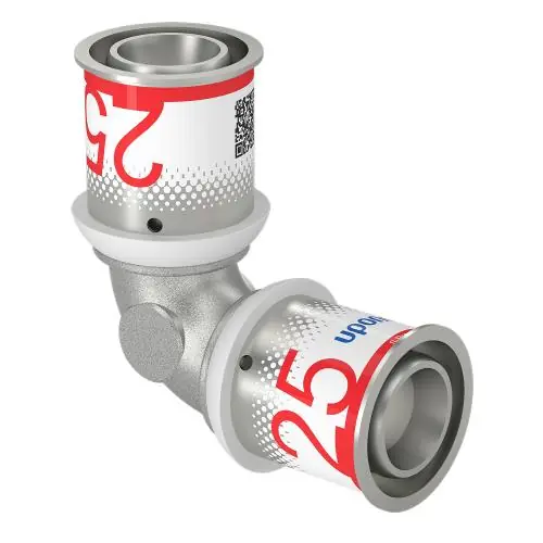 Tijdelijk Beschikbaar Uponor S-Press Plus pers bocht 90° 25x25mm 1070529