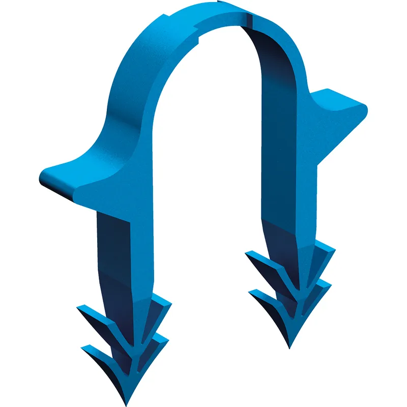 Uponor Smart tackerclip 14-20mm H=40mm doos=1000st, prijs=per stuk blauw 1140159 Favoriet