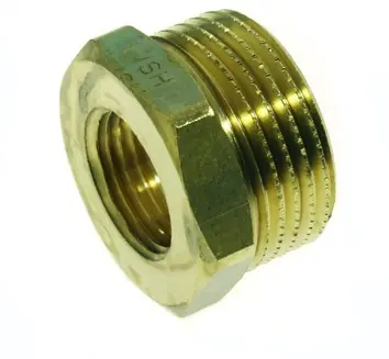 Direct Beschikbaar VSH rechte koppeling, verloopring 3/8" x 1/4" messing DZR (buitendraad x binnendraad)