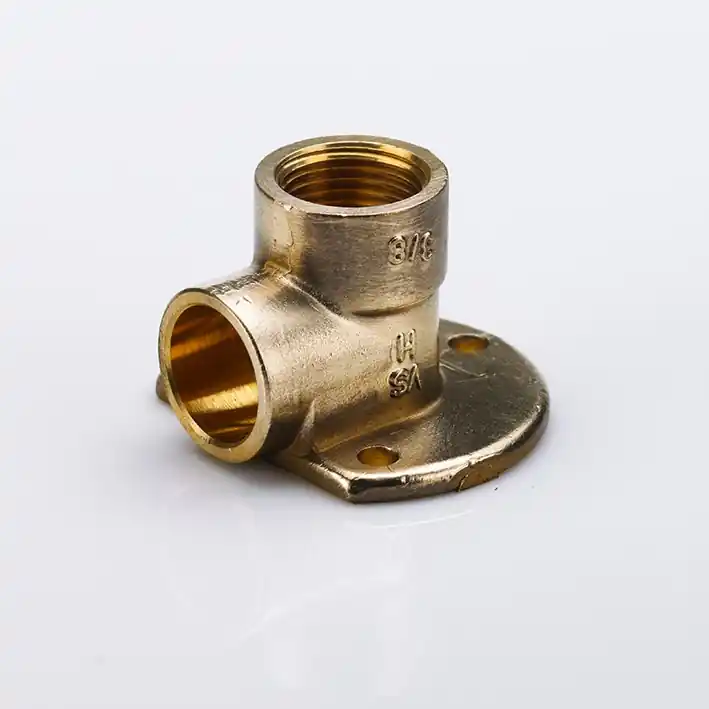 Flitsaanbieding VSH muurplaat, Soldeerfitting, laag, 1/2" x 15mm (binnendraad x soldeermof), DN10, max 25 bar, messing, onbehandeld