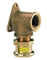 VSH muurplaat, Xpress, GAS, 90° graden, 15mm x 1/2" (persmof x binnendraad), DN12, koper, onbehandeld Bestel Nu