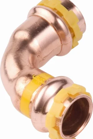 Aanbieding VSH Sudopress GAS bocht koppeling, 90gr, 15 x 15mm, koper, gas (pers x pers)