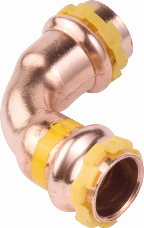 Aanbieding VSH Sudopress GAS bocht koppeling, 90gr, 15 x 15mm, koper, gas (pers x pers)