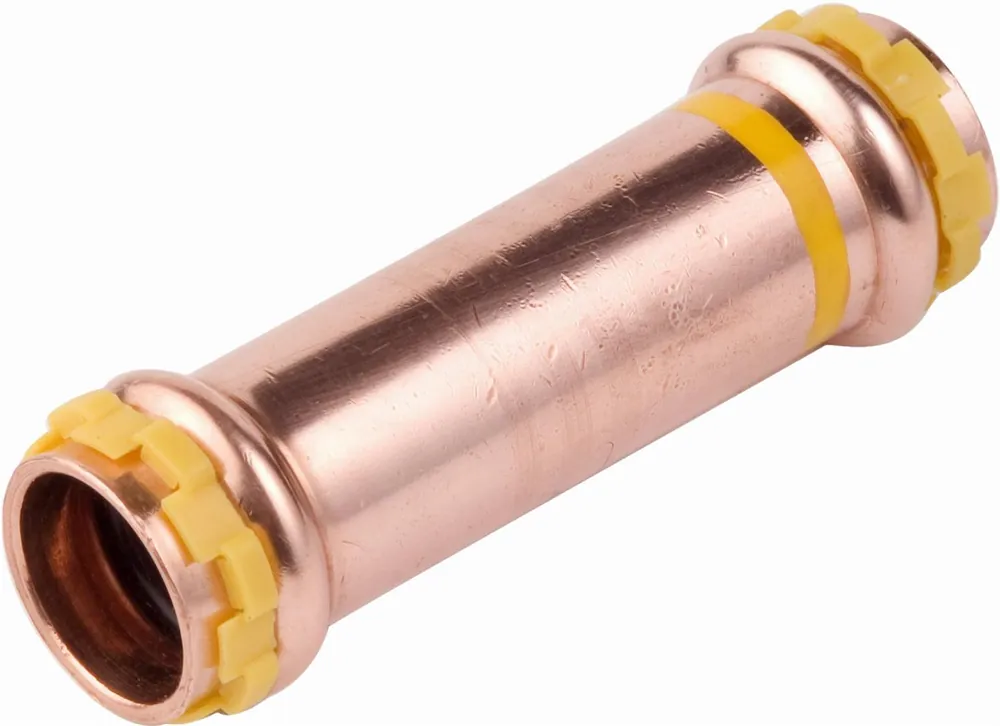 Koopje VSH Sudopress GAS rechte koppeling, schuifsok, 15mm x 15mm, koper, gas (pers x pers)