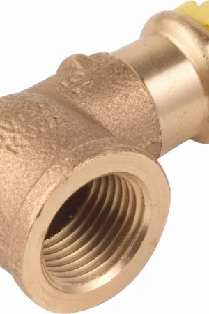 Betrouwbaar VSH Sudopress GAS bocht koppeling 90gr, 15mm x 1/2, koper, gas (pers x binnendraad)