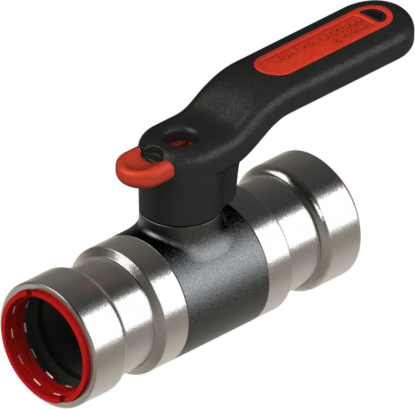 VSH Powerpress kogelkraan 2" x 2" (persmof x persmof) messing PWR9440057 Alleen Vandaag