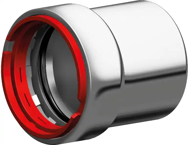 VSH Powerpress, Eindkoppeling fitting, 3/4" (persmof), staal, EPDM, DN20, max 16 bar, zink/nikkel Weekendaanbieding
