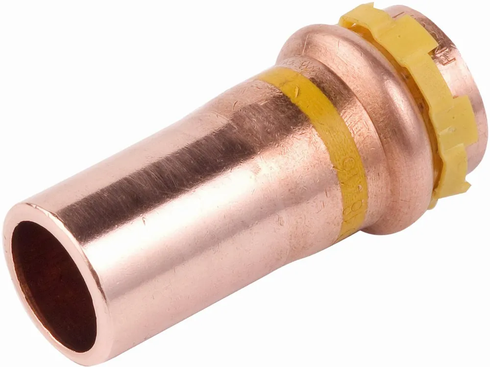 VSH Sudopress GAS rechte koppeling, verloopkoppeling 22 x 15mm, koper, gas (pers x pers) Uitverkoop