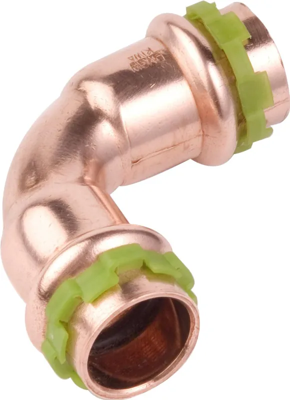 Beste Prijs VSH Sudopress KOPER bocht koppeling, 90gr, 22 x 22mm, koper (pers x pers)