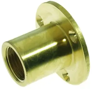 VSH zolderplaat, doorlopend, recht, 1/2" (binnendraad), messing, onbehandeld Gereduceerde Prijs