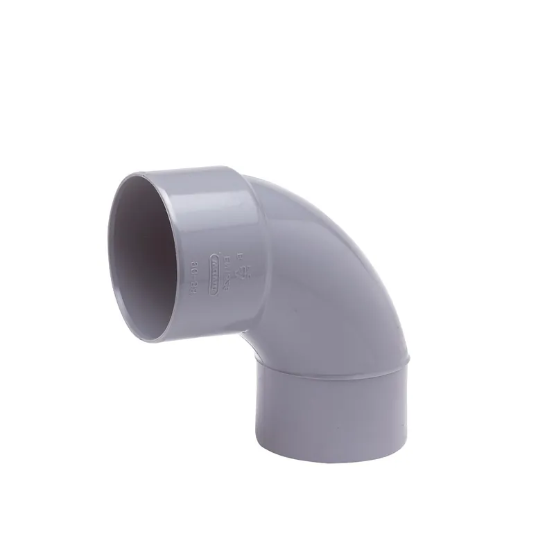 Wavin L-Bocht, Wadal, 90° graden, PVC, 125mm x 125mm (lijmmof x lijmhouder), grijs Laatste Versie