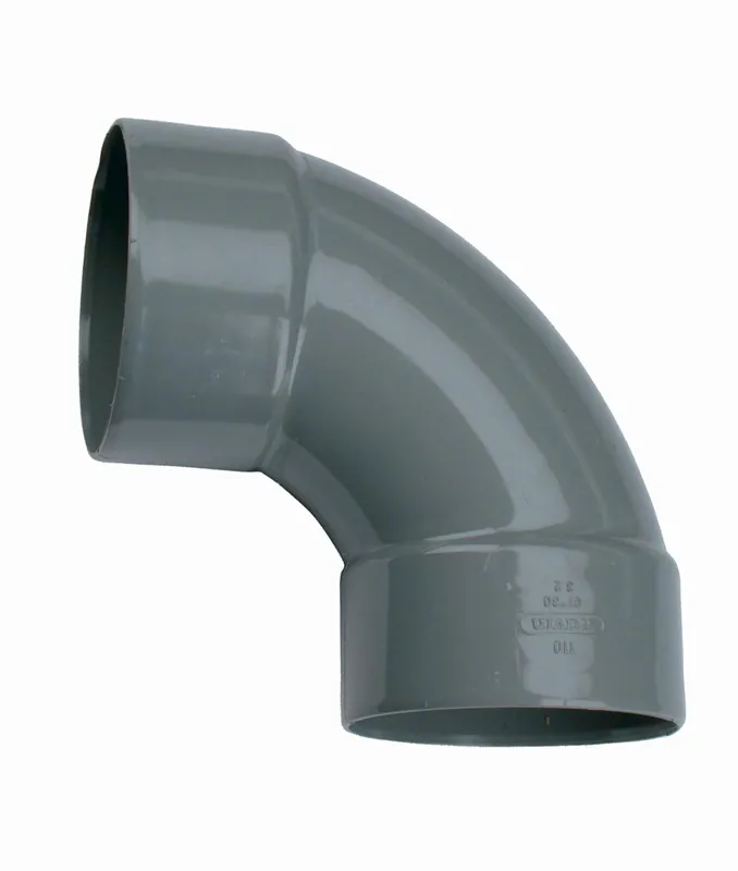 Wavin L-Bocht, Wadal, 90° graden, PVC, 125mm x 125mm (lijmmof x lijmmof), grijs Nu Kopen