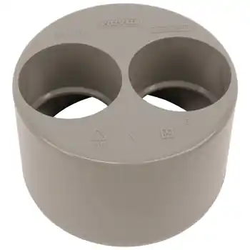 Alleen Vandaag Wavin L-Inzetverloop, Wadal, PVC, 110mm x 50mm x 50mm (lijmmof x lijmmof x lijmmof), grijs