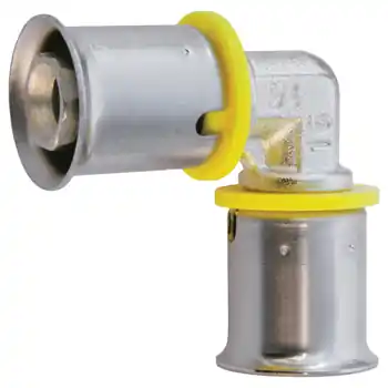Weekendaanbieding Wavin Tigris Gas M1 kniekoppeling 90°, 32x32mm (pers x pers)