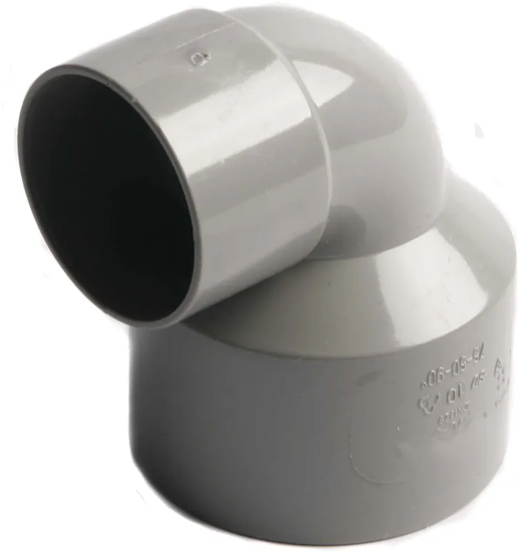 Wavin PVC L-Verloopbocht 90 graden 75X50 2Xm Snelle Levering
