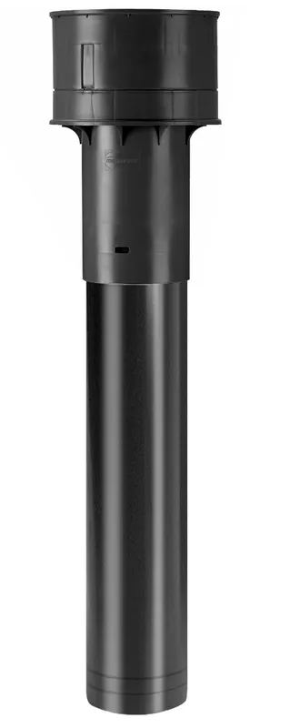 Nieuw Burgerhout Megavent dakdoorvoer hellend/platdak PP zwart 125 mm l=950 mm 400453102
