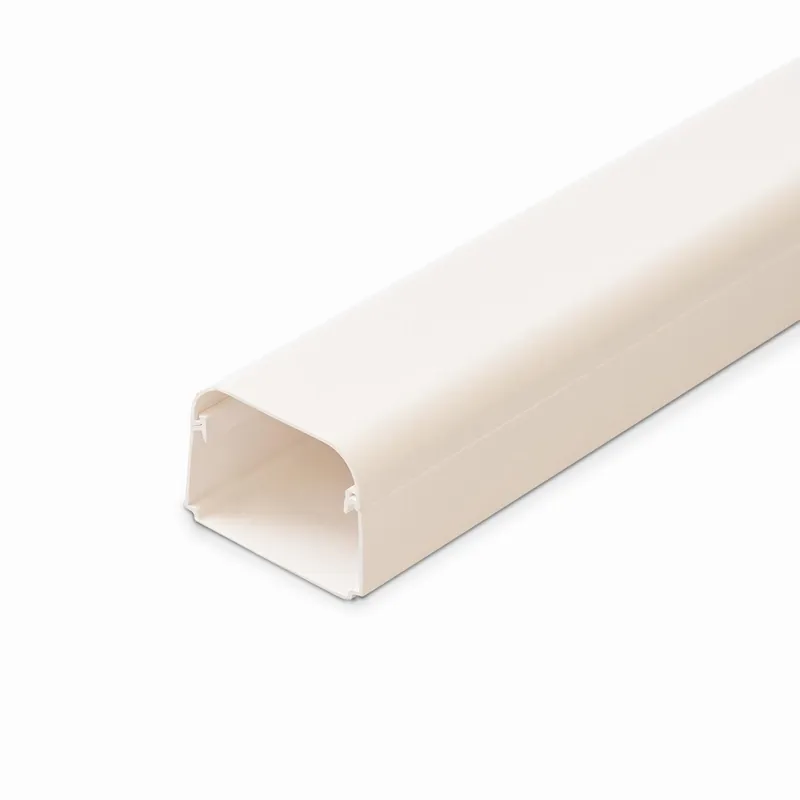 Canalit AC aircokanaal, hxb 50x65mm in stuks van 2m, bodemperforatie, kunststof, PVC, wit RAL9010 Veilige Betaling