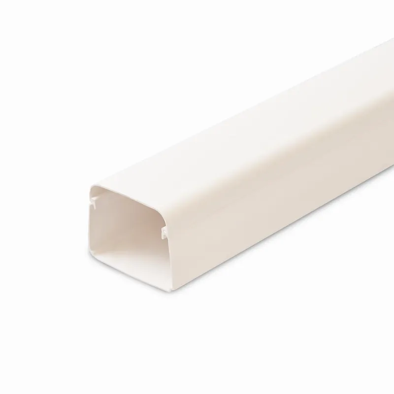 Flitsaanbieding Canalit AC aircokanaal, hxb 65x90mm in stuks van 2m, bodemperforatie, kunststof, PVC, wit RAL9010