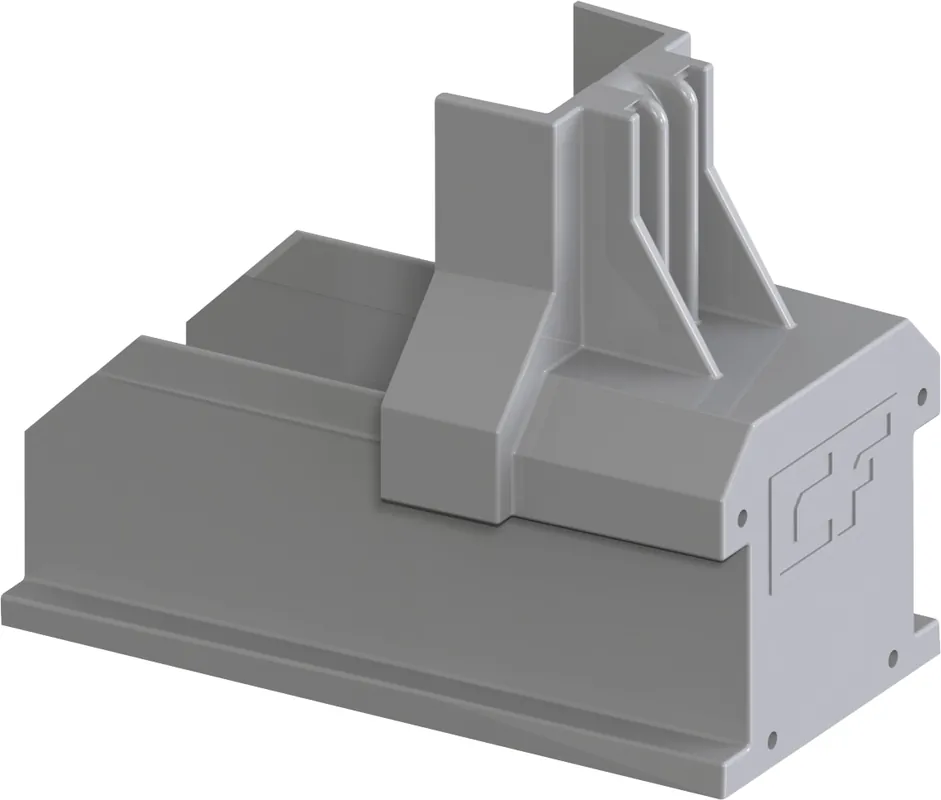 Lage Kosten Esdec Clickfit EVO, eindkap voor bevestiging van pv paneel, hxbxd 68x45x90mm, grijs