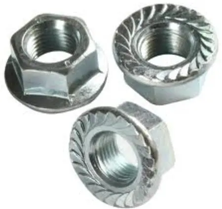Seizoensaanbieding Esdec RVS gekartelde flensmoer M8, RVS 304, sleutelwijdte 13mm, buiten 8mm