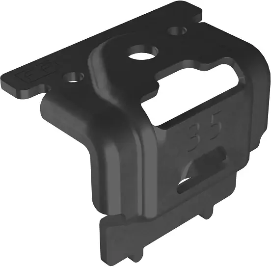 Esdec FlatFix, eindklem 35mm voor bevestiging van pv paneel, staal, zwart Must-Have