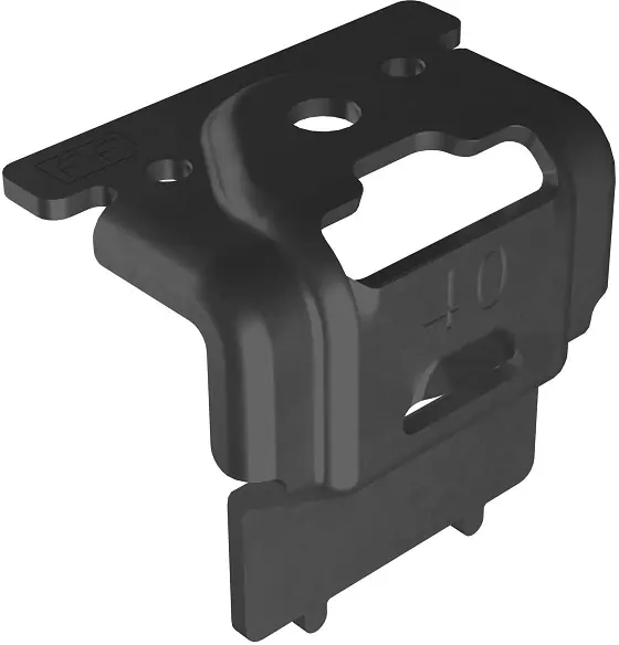 Op = Op Esdec FlatFix, eindklem 40mm voor bevestiging van pv paneel, staal, zwart