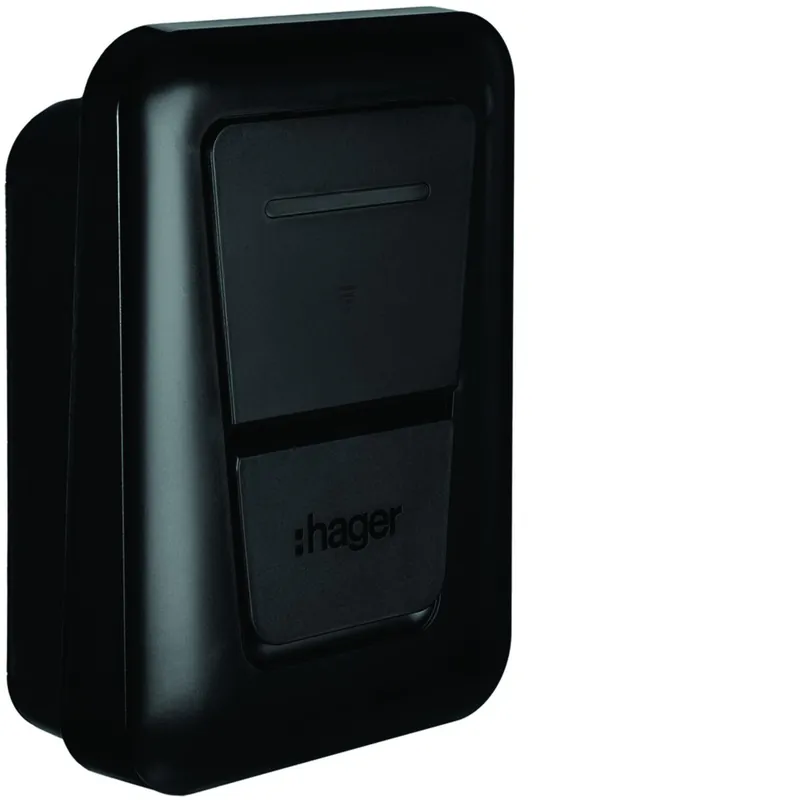 Seizoensaanbieding Hager witty plus socket met Flow EMC XEM470 bundel (laadst. 22 kW MID OCPP)