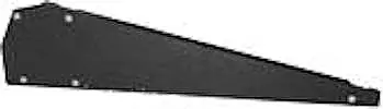 Seizoensaanbieding Flatfix Fusion wind deflector Links Zwart, basis profiel 1030mm-1077mm
