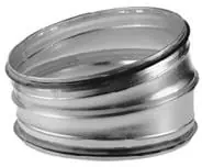 Rechtstreeks Van De Fabrikant Velu rond luchtkanaal, staal, verzinkt, Ø125mm, steekeind, gladde bocht, 15°, lengte 20x20mm, insteek 35mm