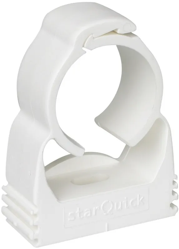 Laatste Versie Walraven StarQuick, Beugel, 1-delig, 35-40mm, PA6, wit (voor alle soorten buis)
