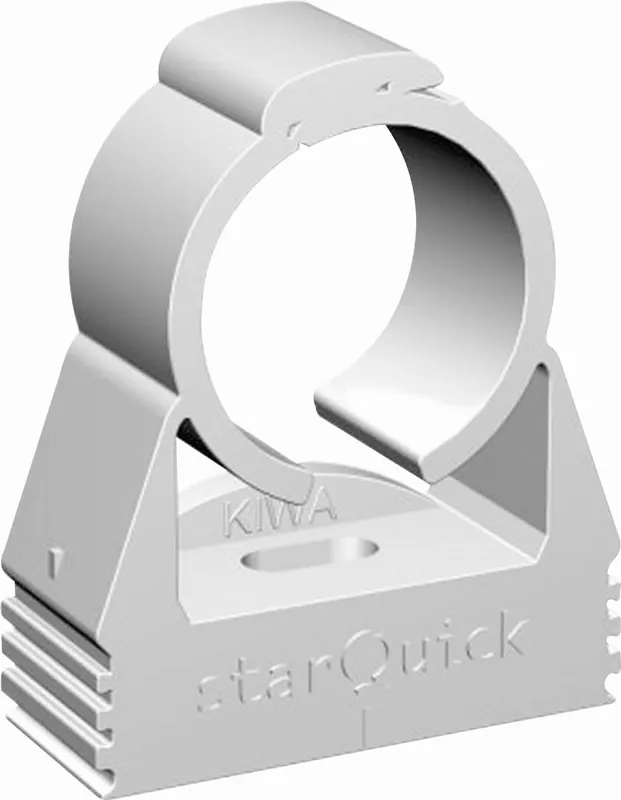 Walraven StarQuick, Beugel, 1-delig, 40-44mm, 1 1/4", DN32, PA6, wit (voor alle soorten buis) Gratis Retour